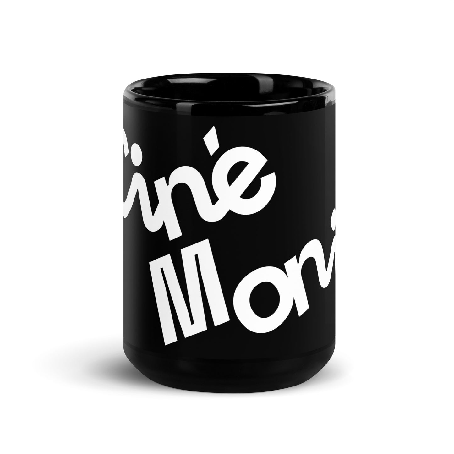 Ciné Moni Reacts Black Mug