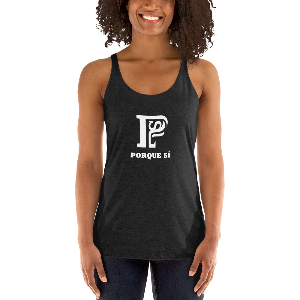 Porque Sí Logo Women's Racerback Tank